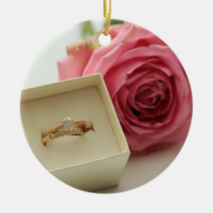 Wil je met me trouwen? Diamanten ring ornament