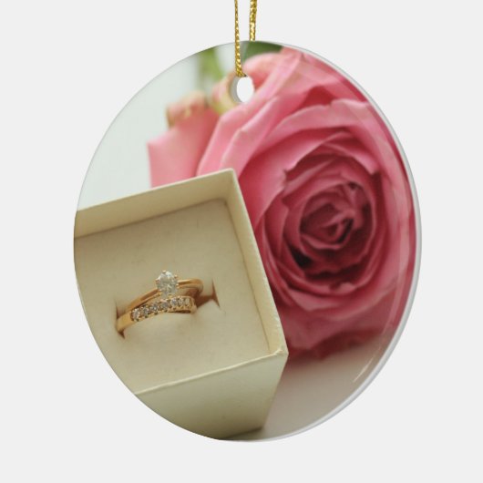 Wil je met me trouwen? Diamanten ring ornament (Links)