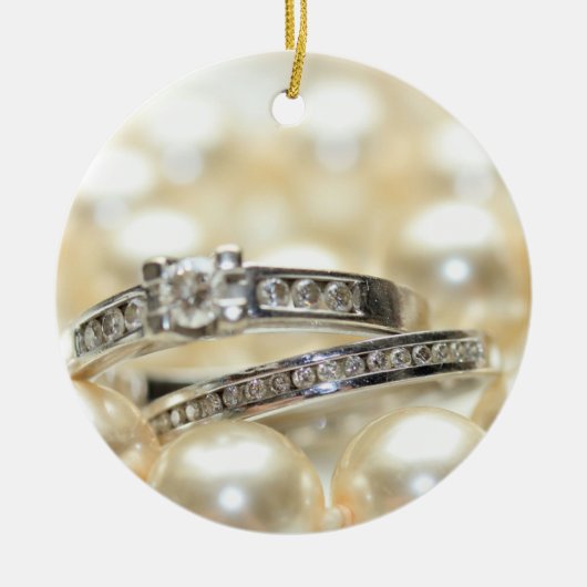 Wil je met me trouwen? Diamanten ring ornament (Voorkant)