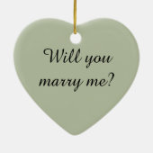 Wil je met me trouwen? Diamanten ring ornament (Achterkant)