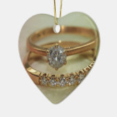 Wil je met me trouwen? Diamanten ring ornament (Links)