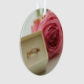 Wil je met me trouwen? Diamanten ring ornament (voorkant)