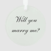 Wil je met me trouwen? Diamanten ring ornament (achterkant)