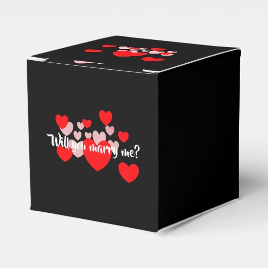 Wil je met me trouwen door DAL? Bedankdoosjes (Voorkant Zijde)