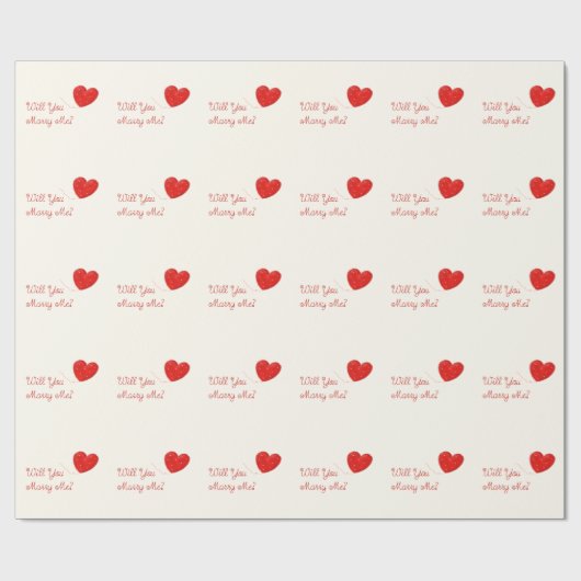 wil je met me trouwen en papier inpakken ? (Vlak)