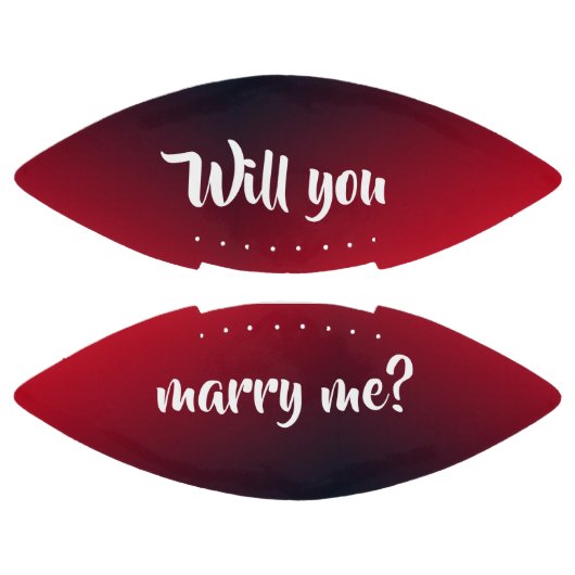 Wil je met me trouwen football door dalDesignNZ? (Panelen)