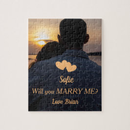 Wil je met me trouwen? Foto en tekst Legpuzzel