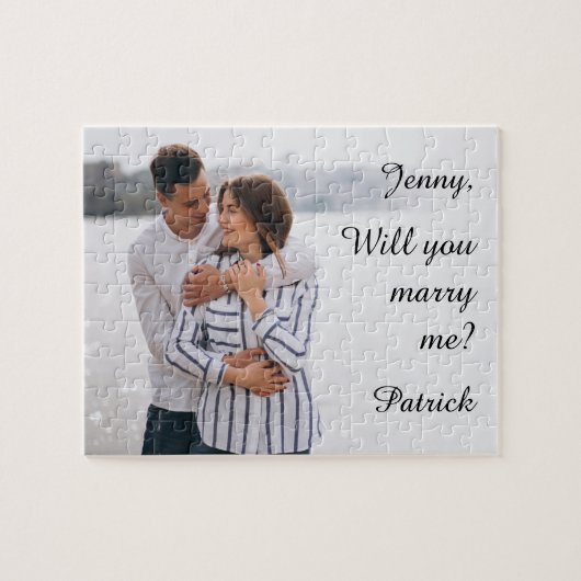 Wil je met me trouwen foto puzzel legpuzzel (Horizontaal)