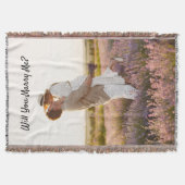 Wil je met me trouwen? Foto voorstel Deken (Voorkant)