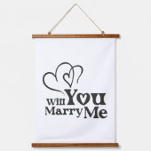 Wil je met me trouwen - Funny Wedding Proposal Hangend Wandkleed (Voorkant)