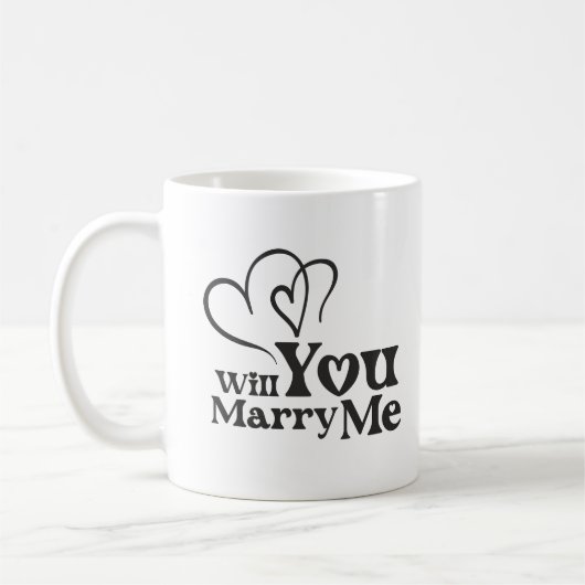 Wil je met me trouwen - Funny Wedding Proposal Koffiemok (Links)