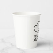 Wil je met me trouwen - Funny Wedding Proposal Papieren Bekers (Rechts)