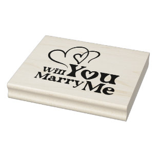Wil je met me trouwen - Funny Wedding Proposal Rubberstempel