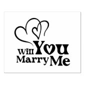 Wil je met me trouwen - Funny Wedding Proposal Rubberstempel (Afrduk)