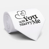 Wil je met me trouwen - Funny Wedding Proposal Stropdas (Opgerold)