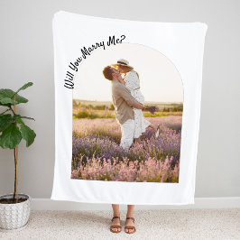Wil je met me trouwen? Gearcheerde foto Sherpa Deken