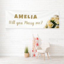 Wil je met me trouwen Gele Roos Romantisch Trouwvo