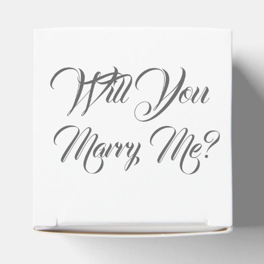 Wil je met me trouwen geschenkdoos bedankdoosjes (Bovenkant)