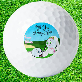 Wil je met me trouwen golfballen? golfballen
