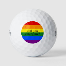 Wil je met me trouwen? golfballen van dalDesignNZ