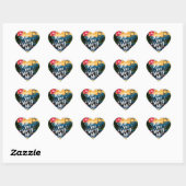 Wil je met me trouwen? hart sticker (Vel)