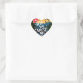 Wil je met me trouwen? hart sticker (Tas)