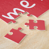 Wil je met me trouwen, Heart Red Romantic Voorstel Legpuzzel (Zijkant)