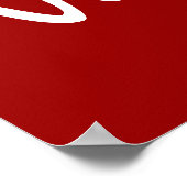 Wil je met me trouwen Heart Red romantisch voorste Poster (Hoek)