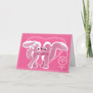 Wil je met me trouwen? Homo, Lesbische kaart, scha Kaart