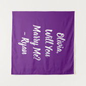 Wil je met me trouwen | Huwelijksaanzoek Wandkleed (Voorkant (horizontaal))