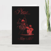 Wil je met me trouwen? huwelijksvoorstel kaart (Voorkant)