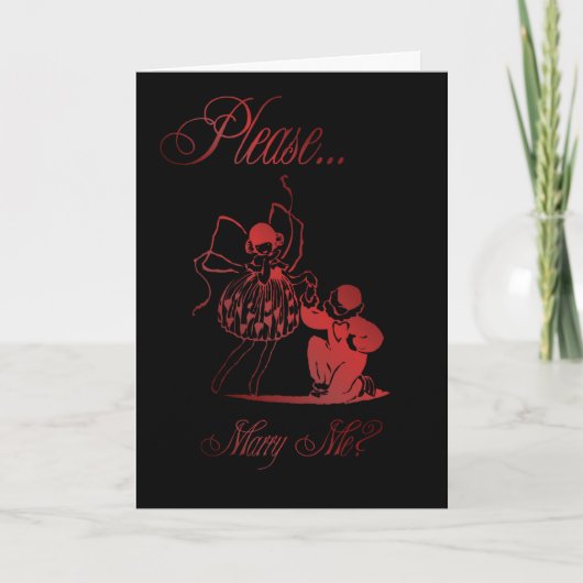 Wil je met me trouwen? huwelijksvoorstel kaart (Voorkant)