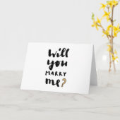 Wil je met me trouwen? kaart (Gele Bloem)