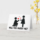 Wil je met me trouwen? kaart (Gele Bloem)