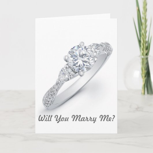 Wil je met me trouwen kaart (Voorkant)