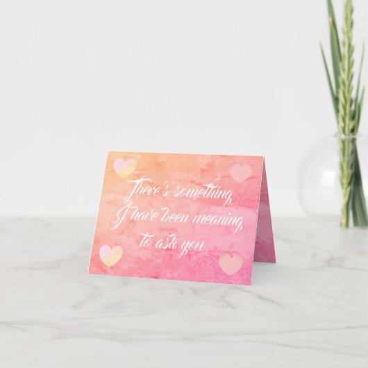 Wil je met me trouwen kaart (Voorkant)