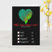 Wil je met me trouwen? kaart (Gele Bloem)