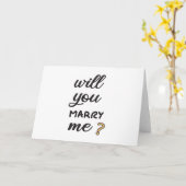 Wil je met me trouwen? kaart (Gele Bloem)