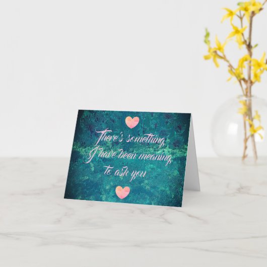 Wil je met me trouwen kaart van dalDesignNZ (Gele Bloem)