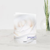 Wil je met me trouwen Kaart White Rose (Achterkant)