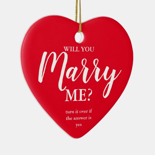 wil je met me trouwen ? keramisch ornament (Rechts)