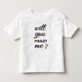 Wil je met me trouwen? kinder shirts (Voorkant)