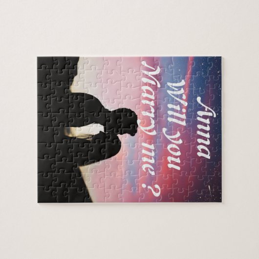 Wil je met me trouwen? legpuzzel (Horizontaal)