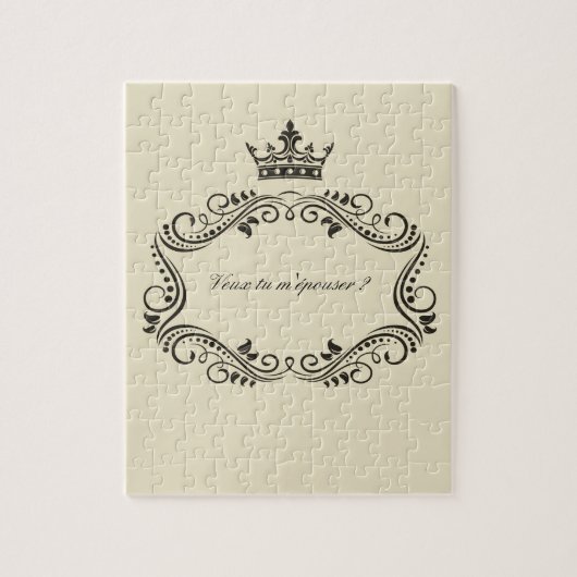 Wil je met me trouwen? legpuzzel (Verticaal)