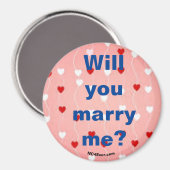 Wil je met me trouwen? Magneet (Voorkant / Achterkant)
