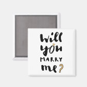 Wil je met me trouwen magneet (Voorkant / Achterkant)