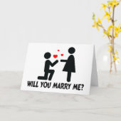 Wil je met me trouwen, Man en vrouw? Kaart (Gele Bloem)