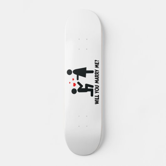 Wil je met me trouwen, Man en vrouw? Persoonlijk Skateboard (Voorkant)