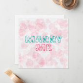 Wil je met me trouwen? Mijn lieve schat Notitiekaartje (Voorkant / Achterkant in situ)