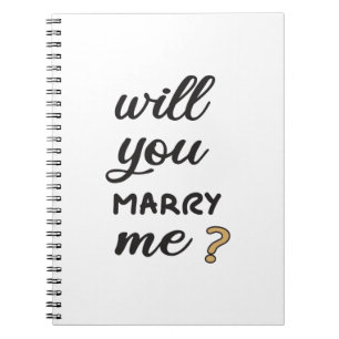 Wil je met me trouwen? notitieboek
